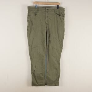 Woolrich Green Label Stretch Green Twill Cargo Jeans Mens Sz 38 x 32